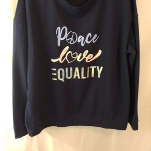 Brushed Navy/multi Signage Sweatshirt